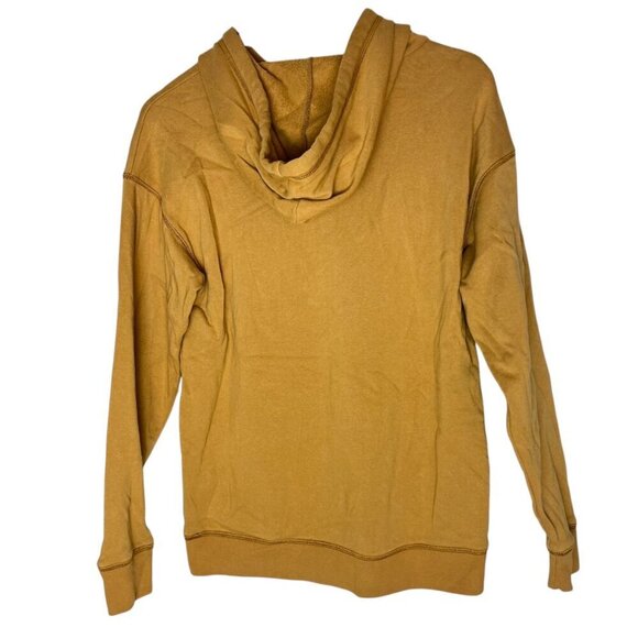 American Eagle Women's‎ Small Hoodie Tan Yellow Legging Fit Comfy Lounge Soft - Picture 4 of 5